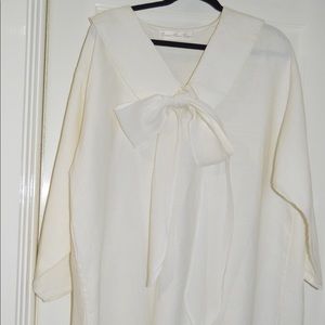 White linen blouse/tunic with the bow (1)